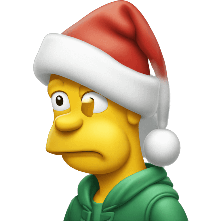 Homero de Navidad emoji