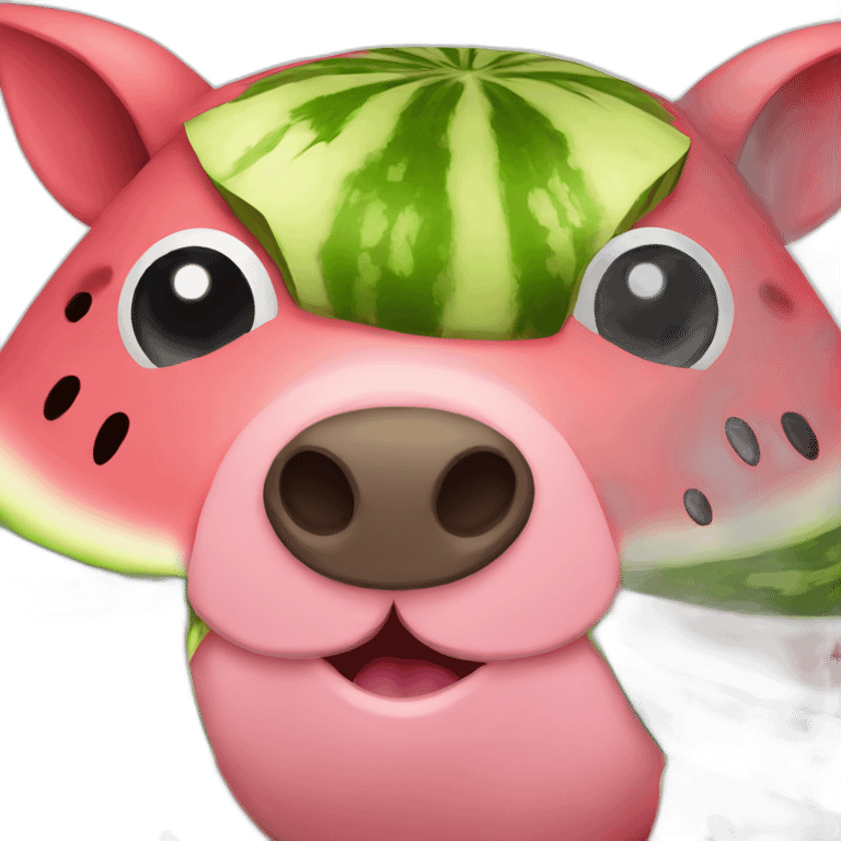 Watermelon-swine emoji