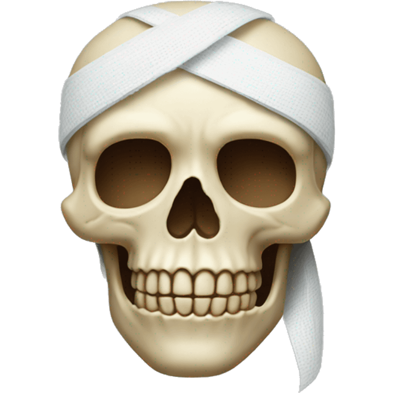 bandaged skull emoji