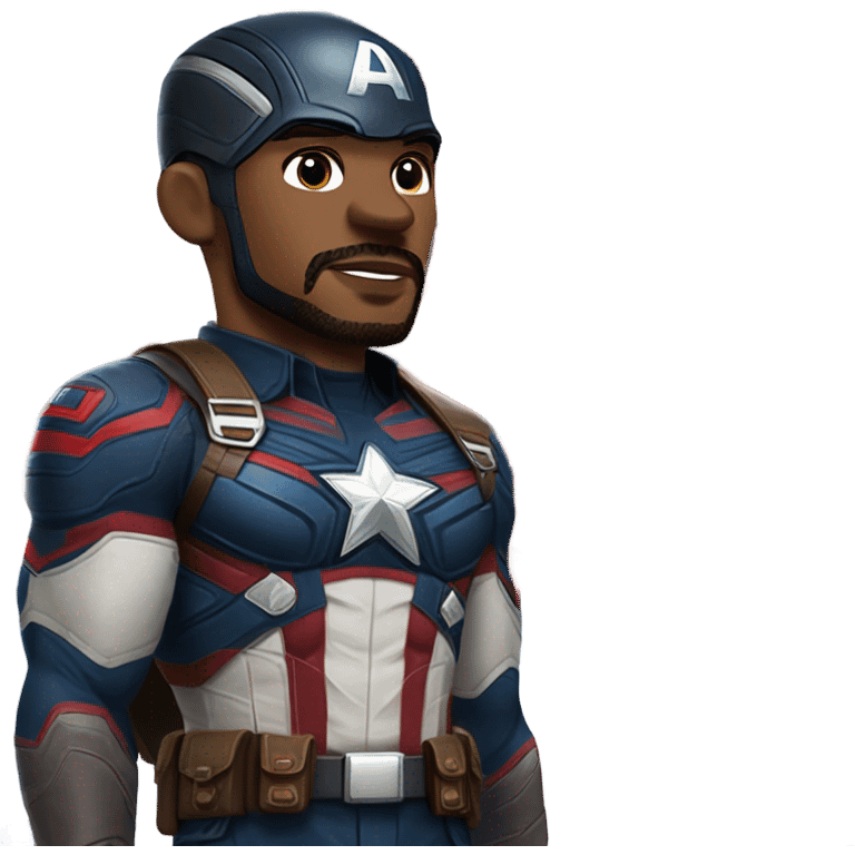 Anthony Mackie Captain America emoji