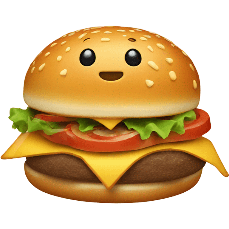 A rollerblading hamburger emoji