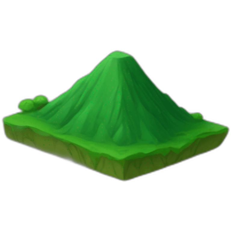 Green vulcano emoji