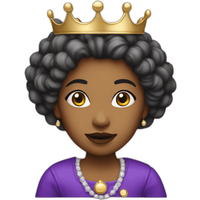 Queen Clubs emoji