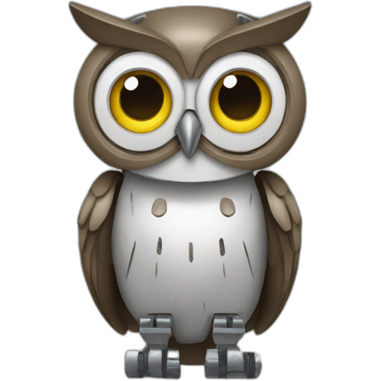 Robot owl emoji