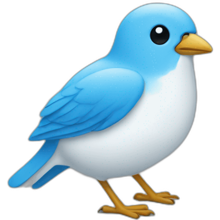 twitter bird blue and white emoji