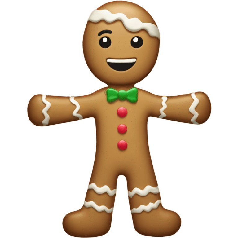 New Year's gingerbread beige emoji