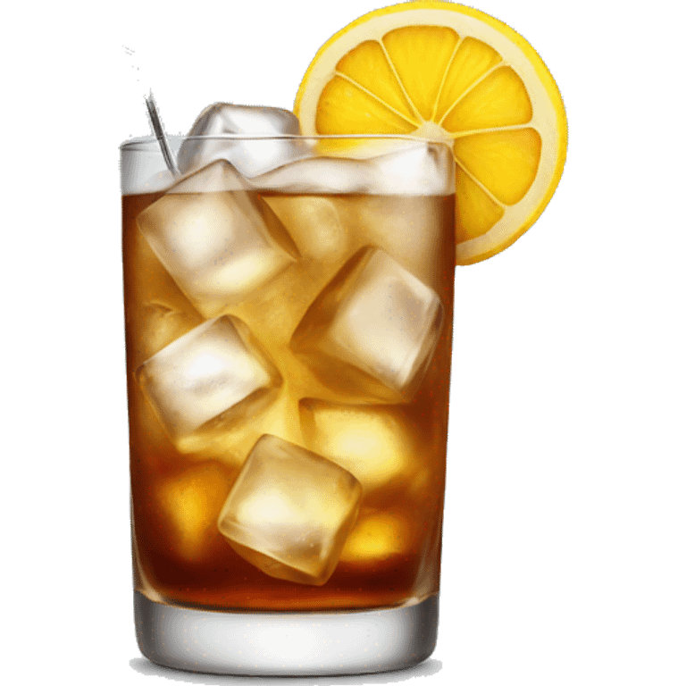 highball cocktail with ice emoji