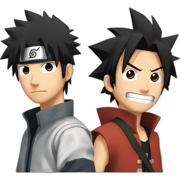 Naruto et luffy et zorro emoji