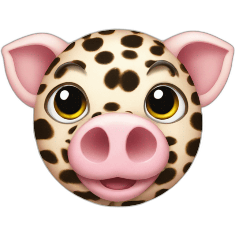 Leopard pig emoji