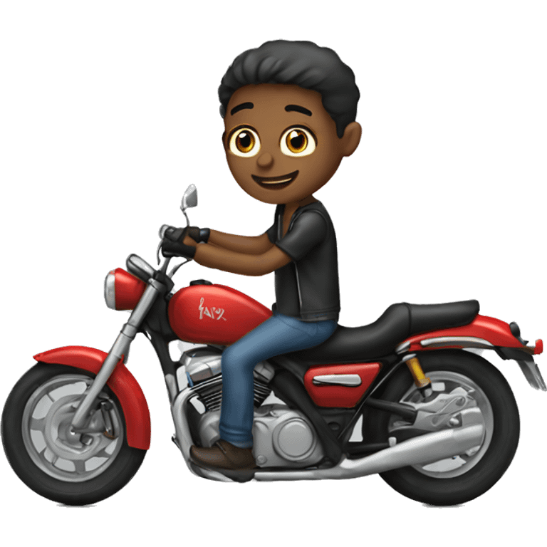 boys  by motorcycle emoji