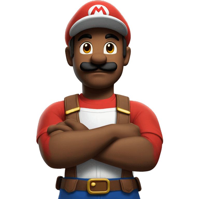 Mario arms folded  emoji