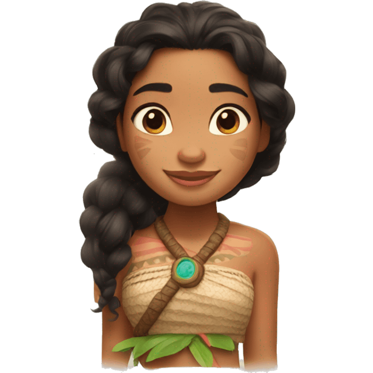 Moana from the Disney movie moana emoji