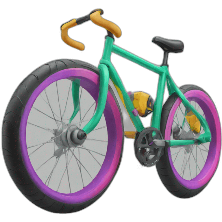 colorful 90s bike emoji