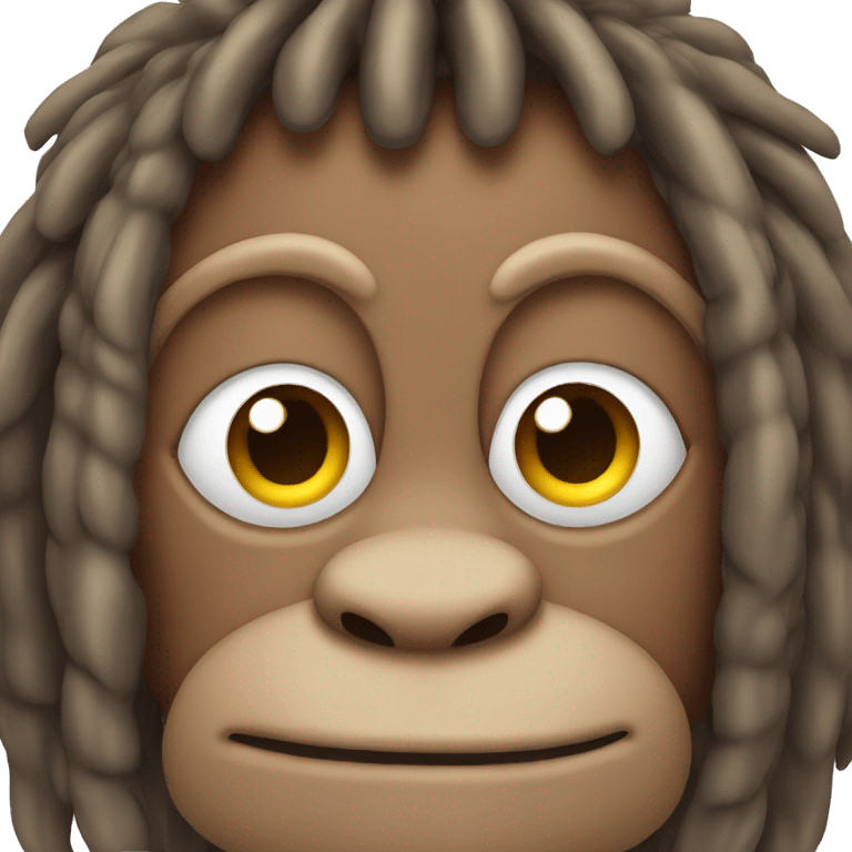 monkey with dreadlocks  emoji