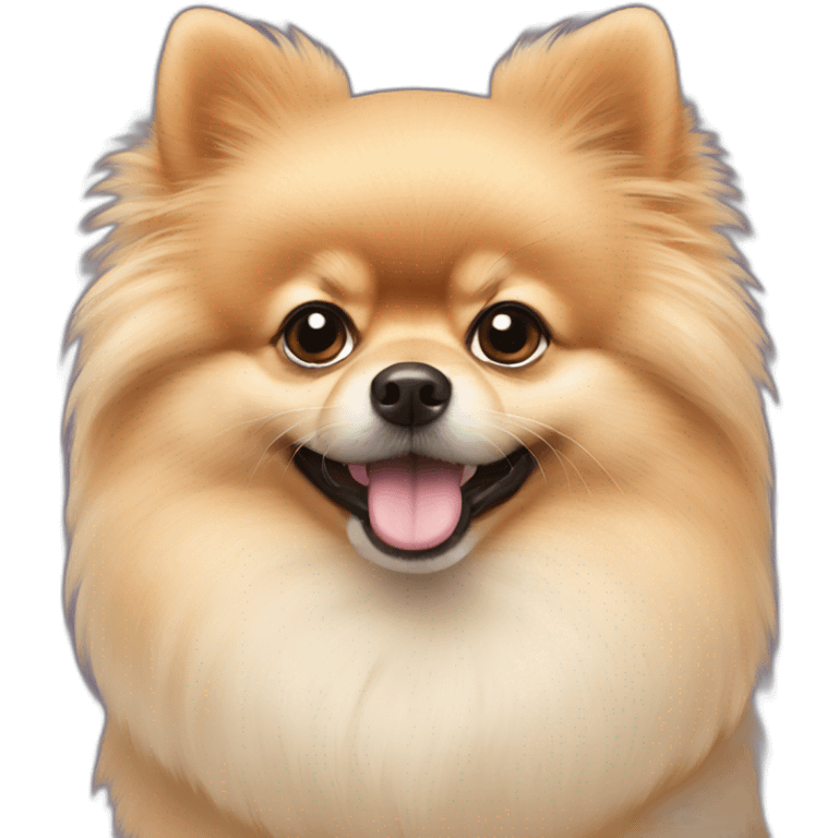 pomeranian with alopecia emoji