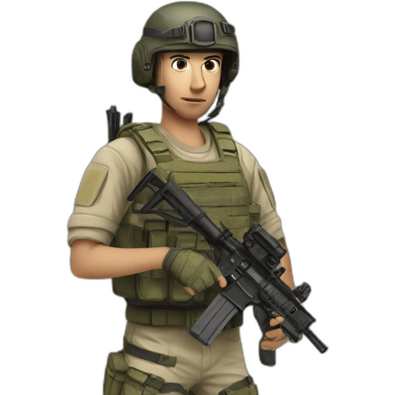 Airsoft player emoji