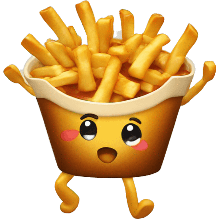 Poutine qui danse  emoji