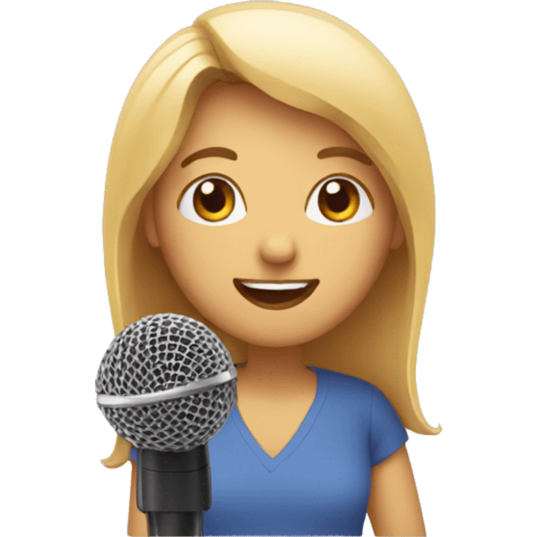 person speaking into a microphone  emoji