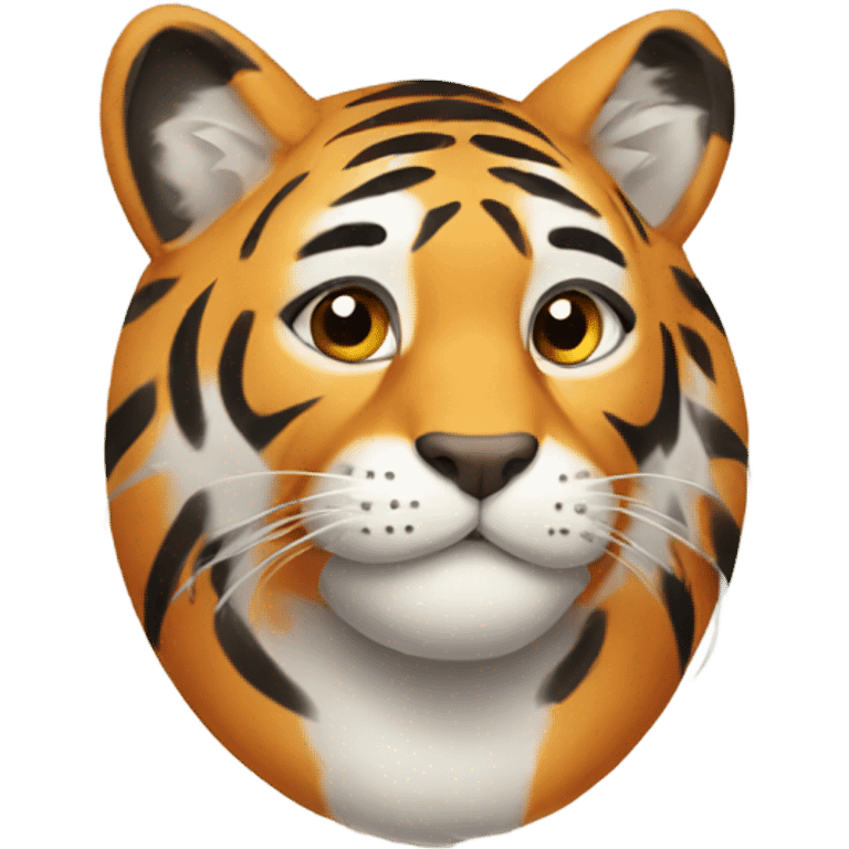 Purring tiger emoji