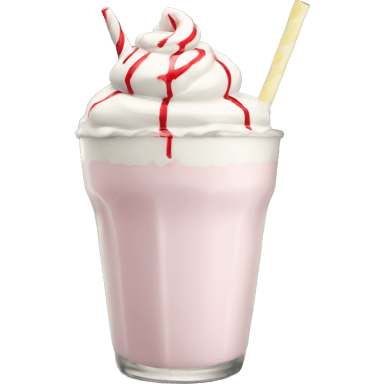 peppermint milkshake emoji