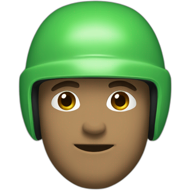 green scooter helmet man emoji