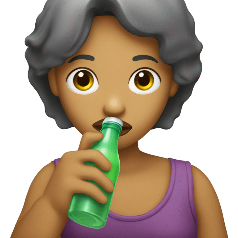 Drinking from bottle  emoji