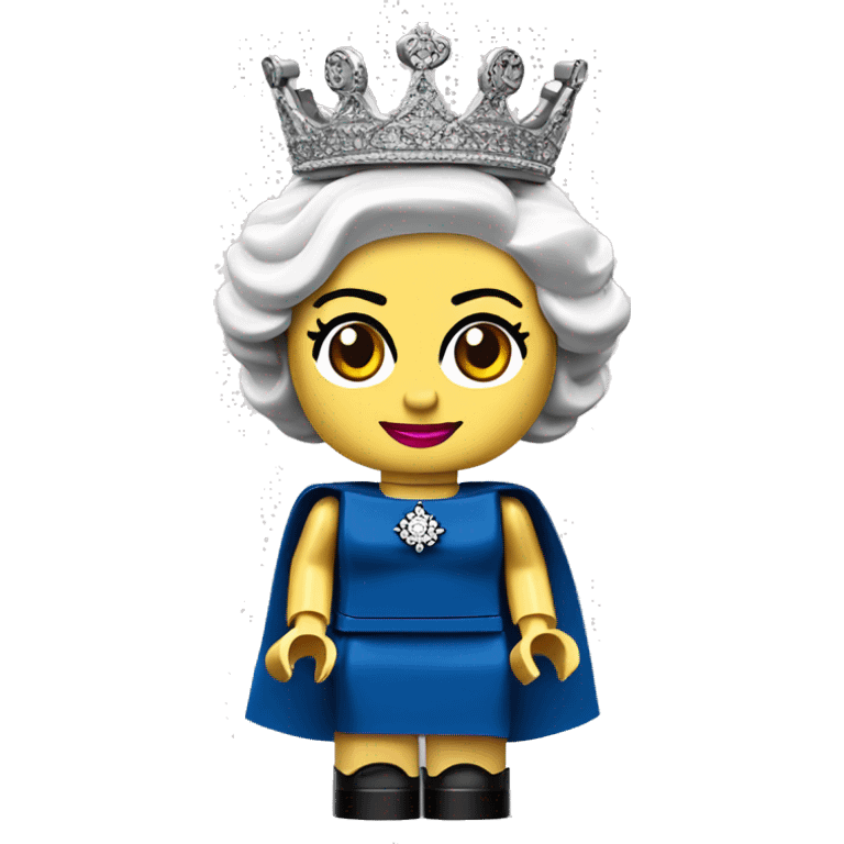 QUEEN ELIZABETH II lego full body old emoji