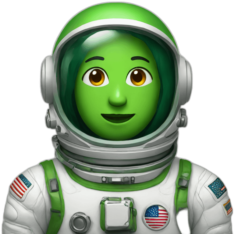 astronaut green emoji