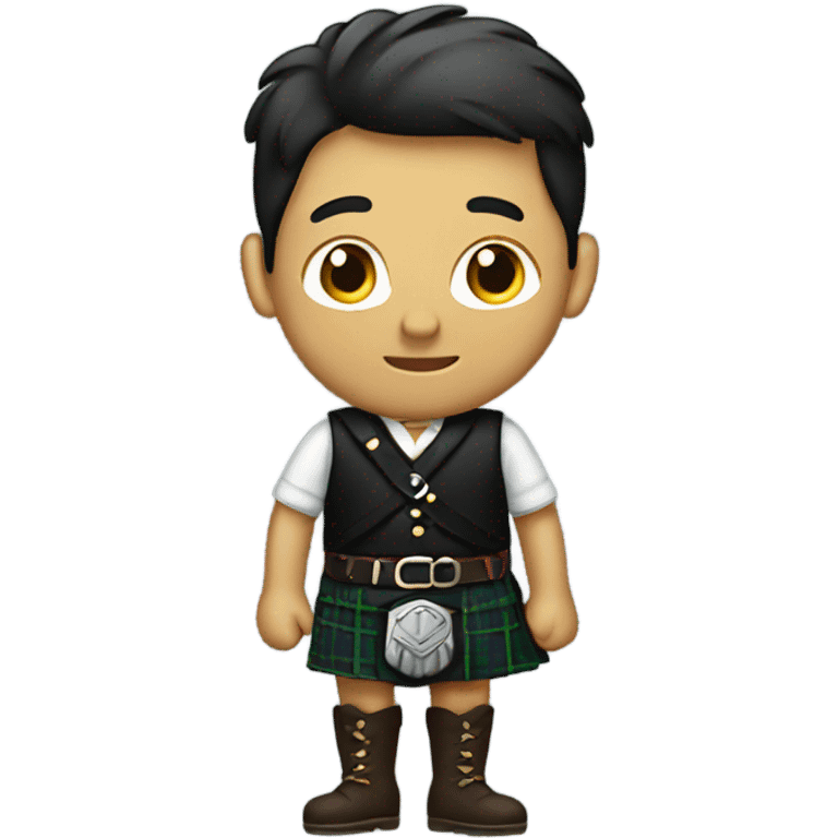 Person wearing a kilt emoji