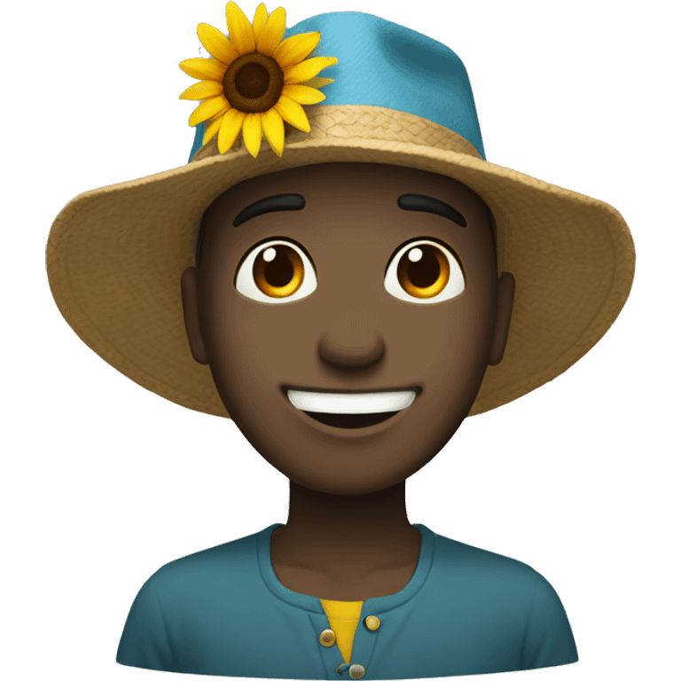 Un girasol alegre  emoji