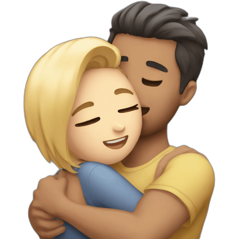 Hug boyfriend  emoji