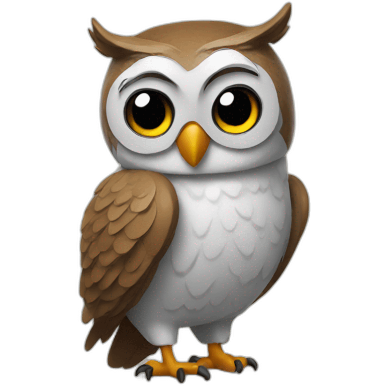 Cool owl emoji