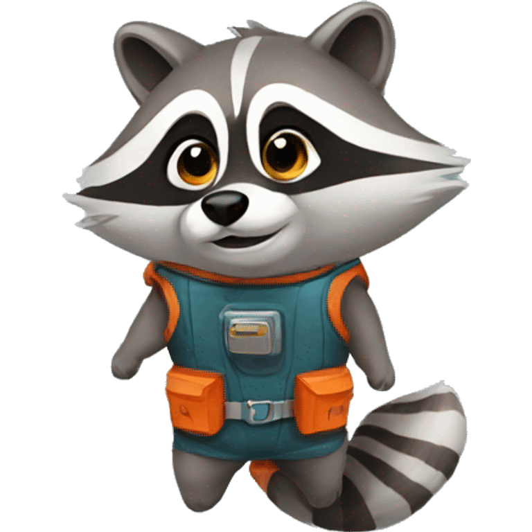 Raccoon Rocket emoji