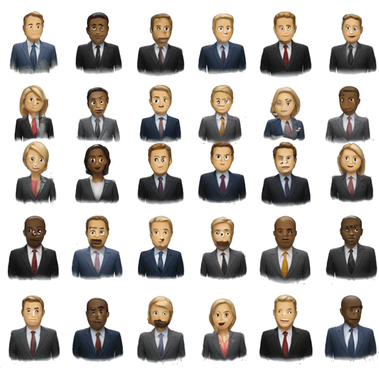 Meeting with suits  emoji