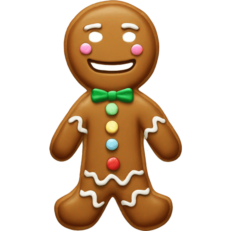 gingerbread man emoji