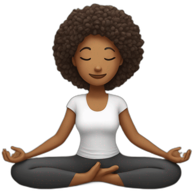 Une personne qui fait du yoga emoji