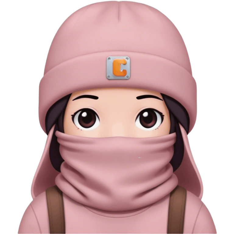 A Carhartt beanie hat in dusty pink colour just hat no face emoji