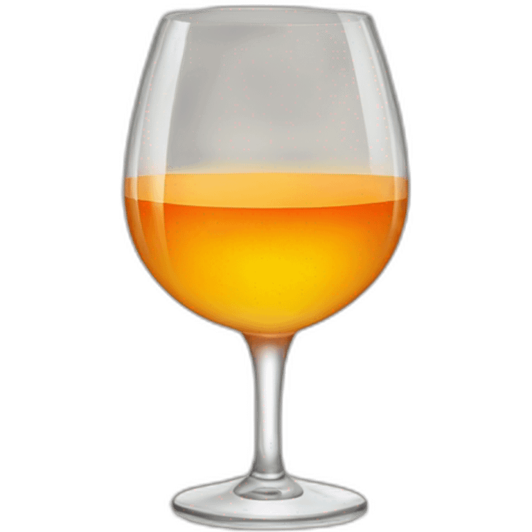 Glass of orange wine emoji