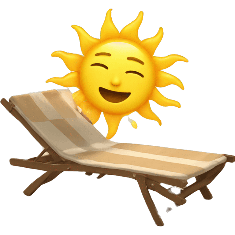 sun bathing emoji