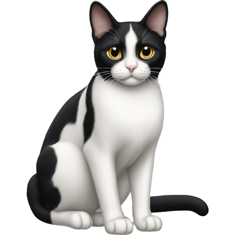 Tuxedo Cat Breed Full Body emoji