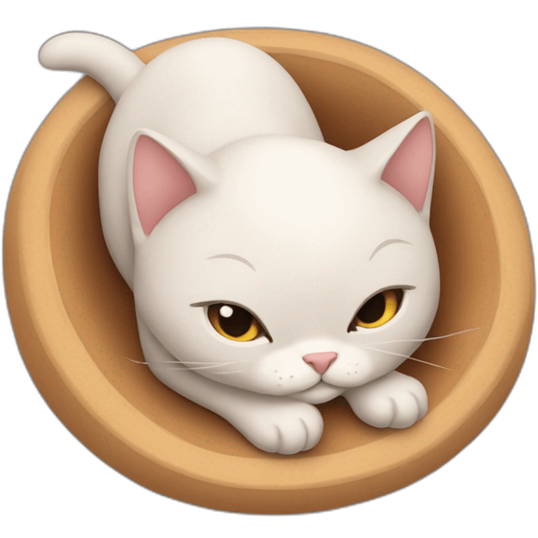 cat lapping emoji