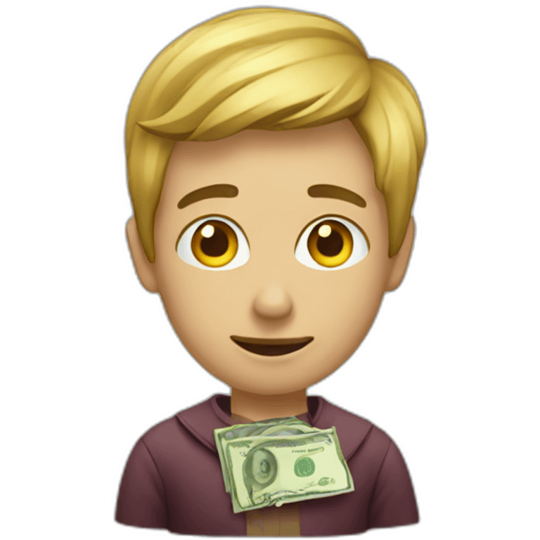 Local person with money emoji