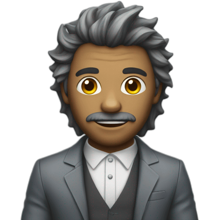 man in a beast suits emoji