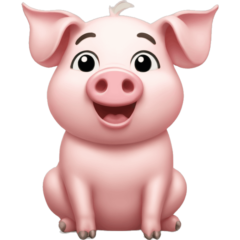 worship happy pig emoji