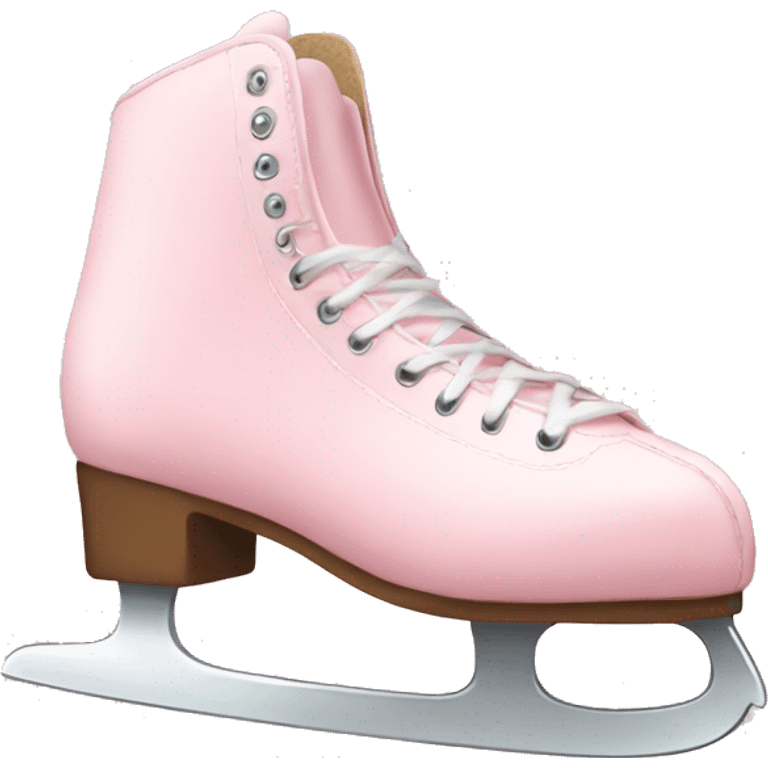 pastel pink ice skates emoji