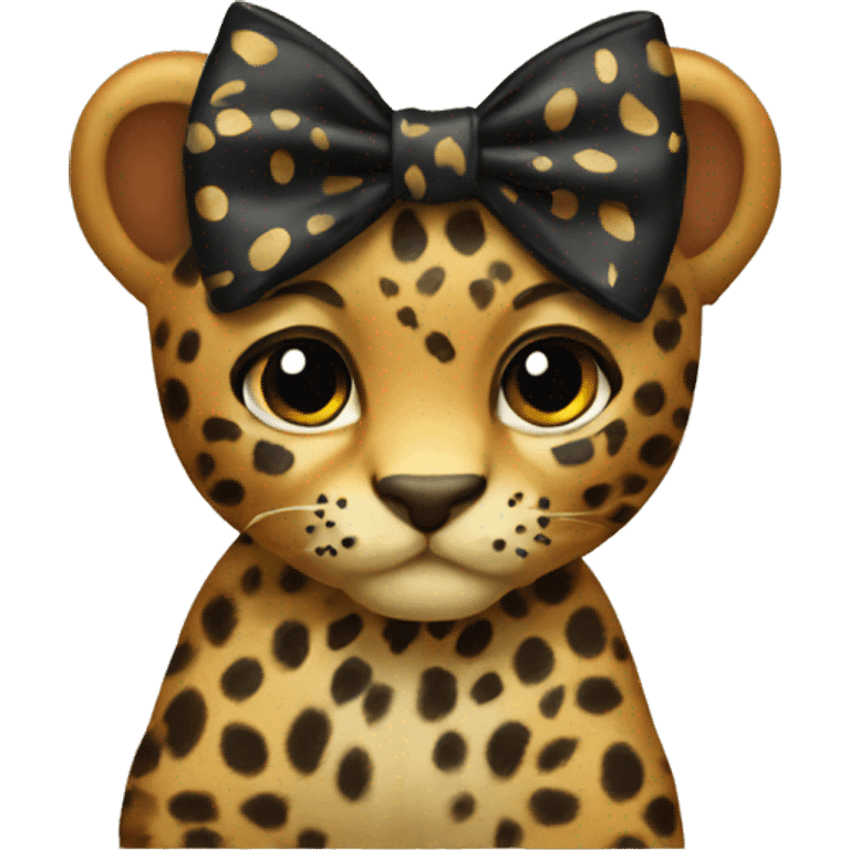 leopard bow emoji