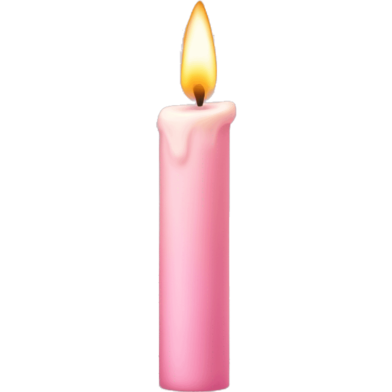 Light pink candle emoji