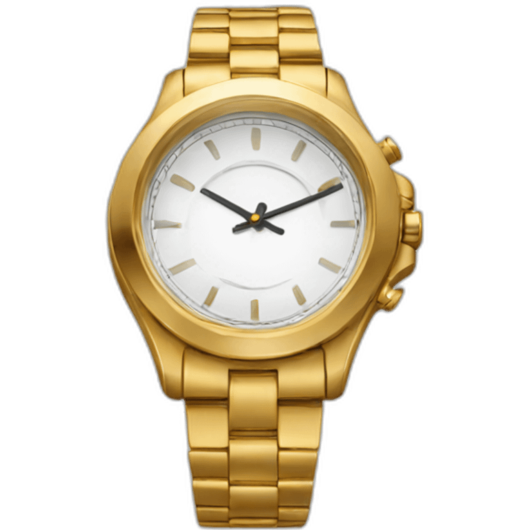 Gold watch emoji