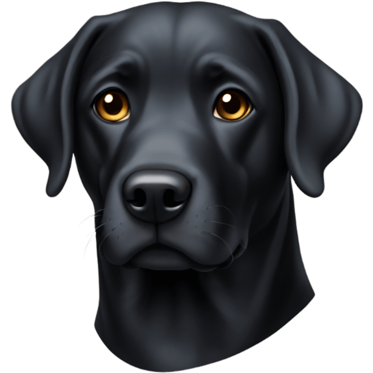 Labrador negro emoji