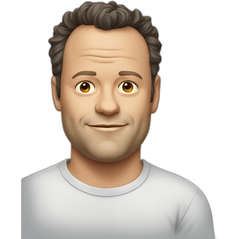 vince vaughn cartoon wearing shirt emoji